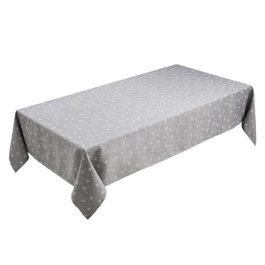 Christmas Snowflake Grey Tablecloth