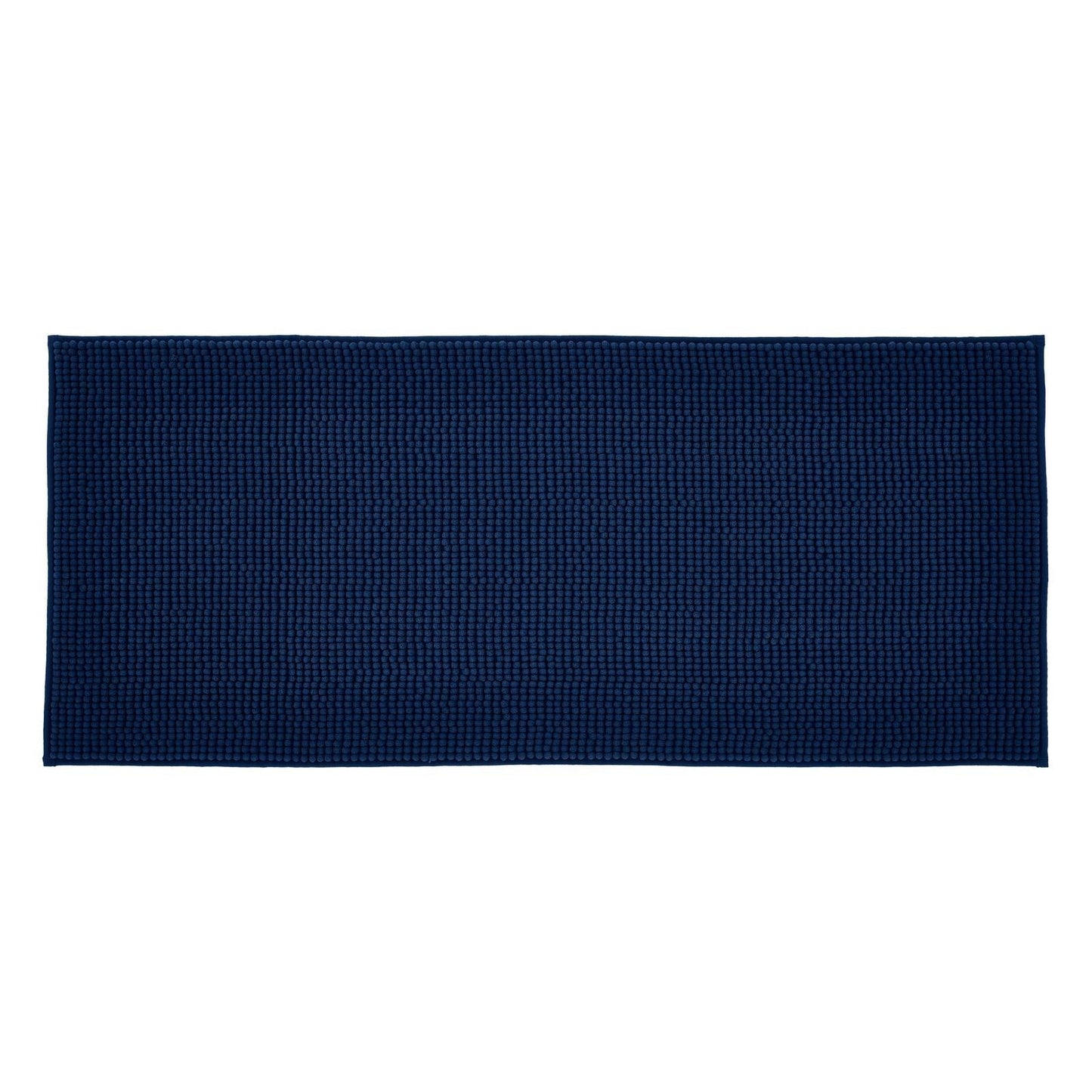 Catherine Lansfield Bobble Navy Blue Bath - Bath Runner