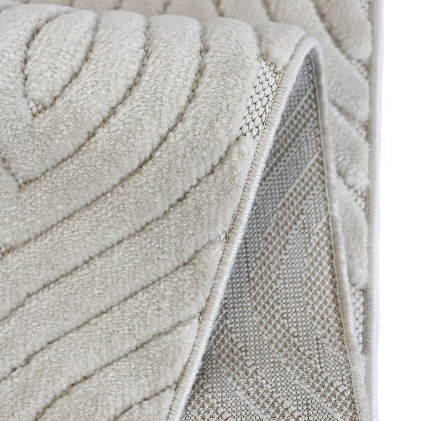 Malmo Tear Drop White Rug
