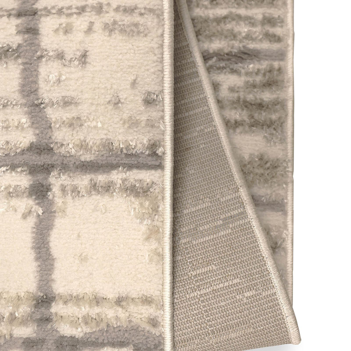 Cadiz Lines Semi Plain Grey Rug