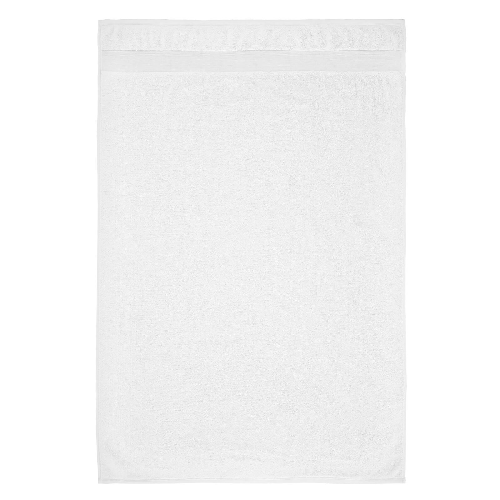 Anti Bacterial 500gsm White Bath Sheet Home Linen Store