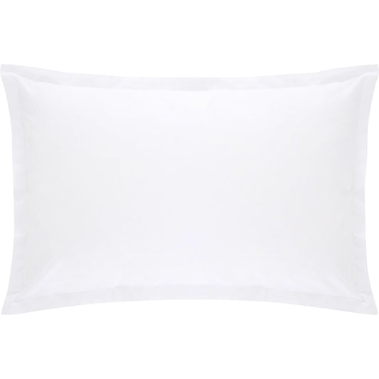 300TC Organic Percale Snow Tailored Pillowcase Pair