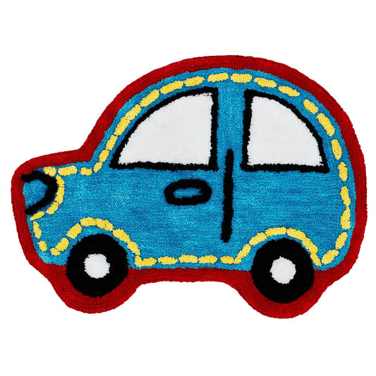 Car Transport Blue Rug