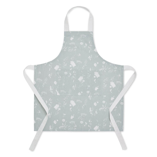 Meadowsweet Floral Green Adult Apron