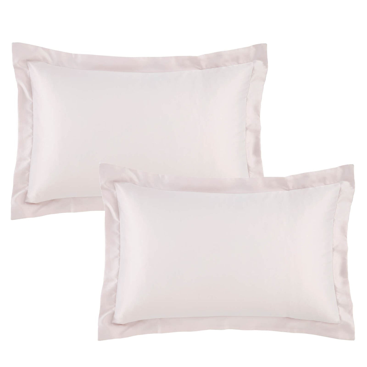 Silky Soft Sateen Blush Oxford Pillowcase Pair