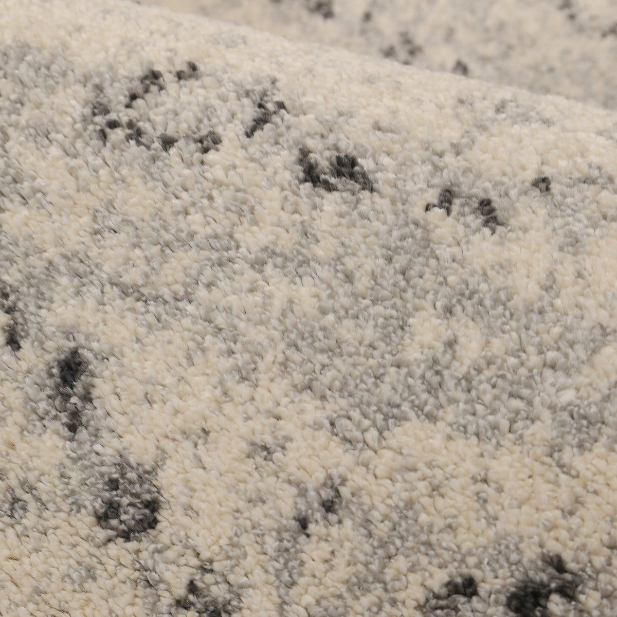 Freya Linezag Grey Semi Plain Rug