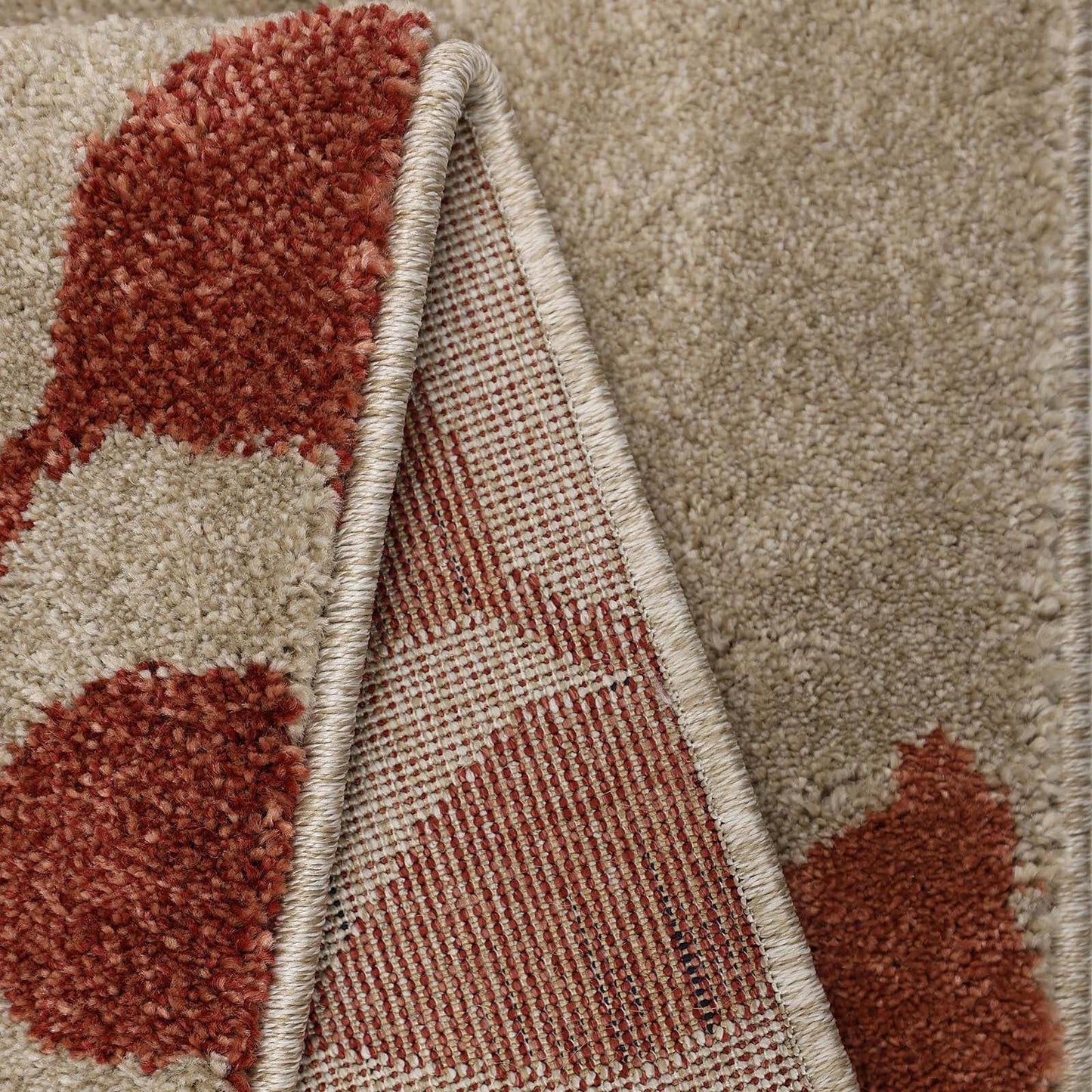 Newport Terracotta Leafs Rug