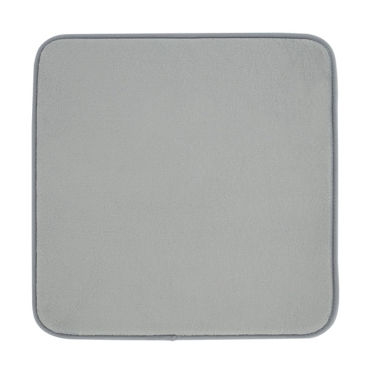 Anti-Bacterial Memory Foam Silver Shower Mat