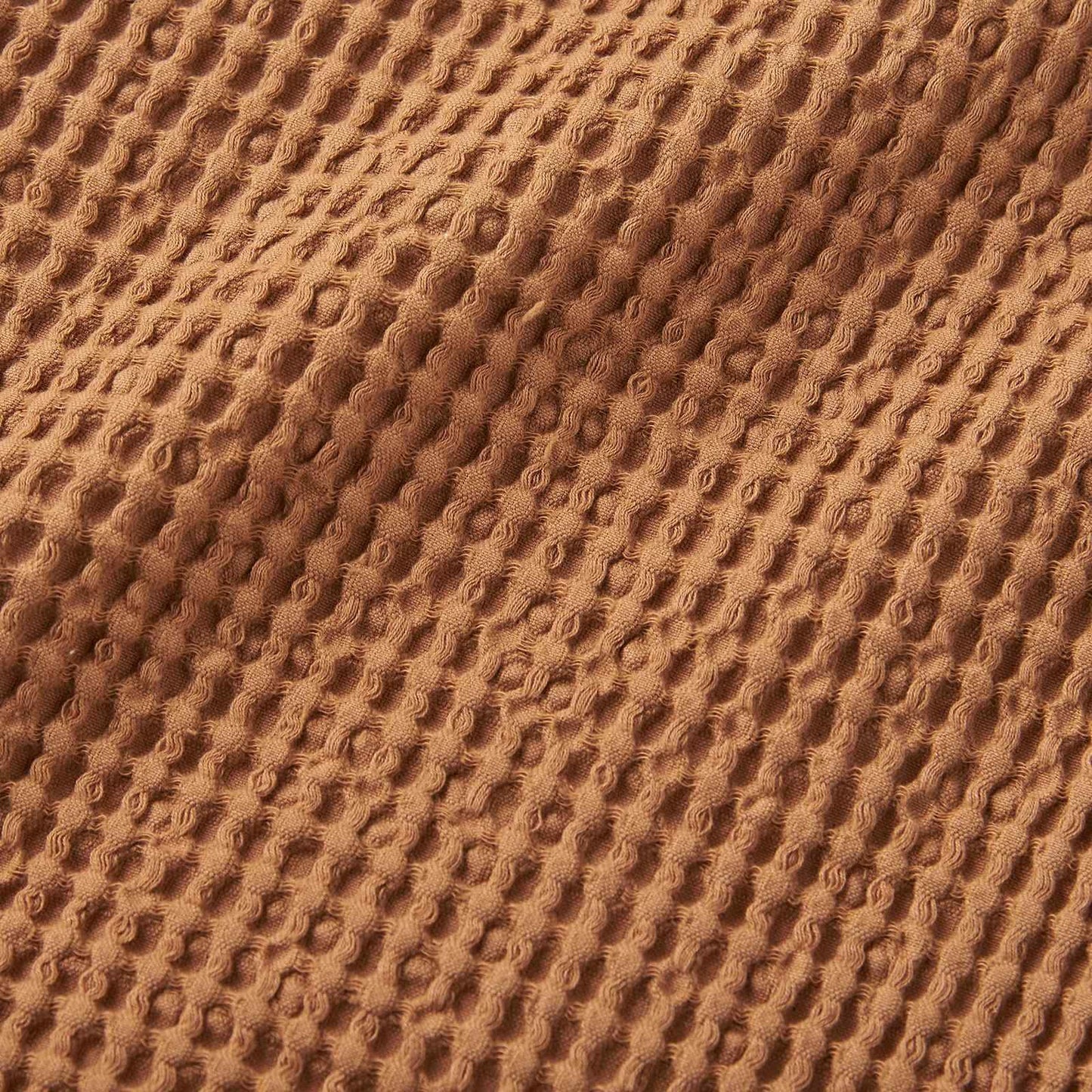 Jaipur Chunky Waffle Caramel Blanket Throw