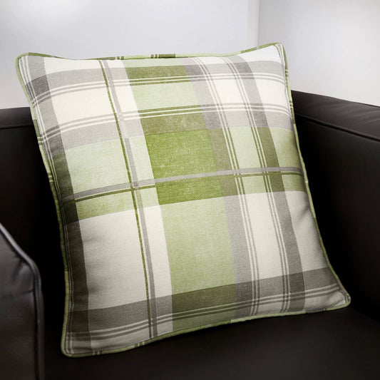 Balmoral Green Filled Cushion