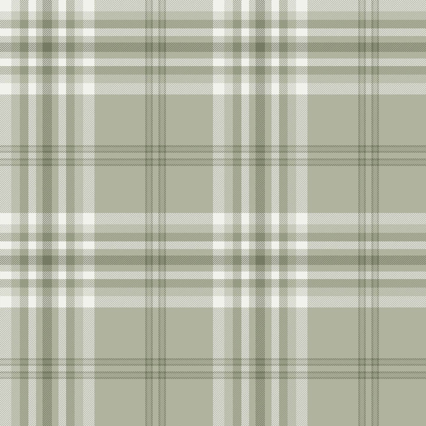 Kelso Check Wallpaper Sage Green