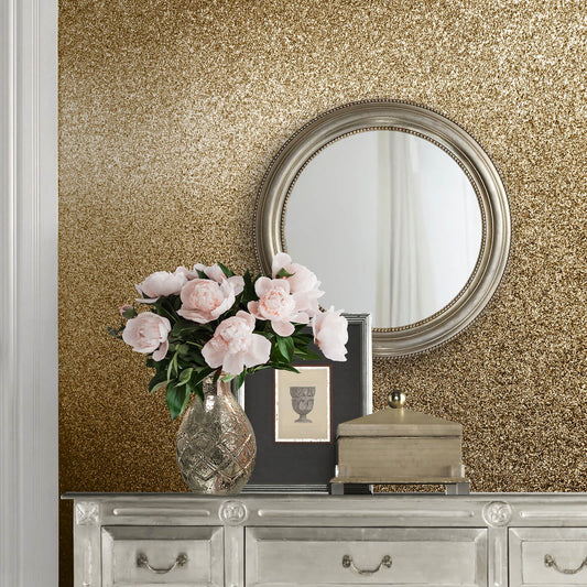 Glitter Texture Gold Wallpaper