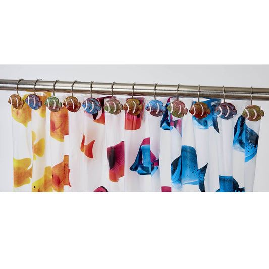 EVA Fish Multi Shower Curtain Hooks