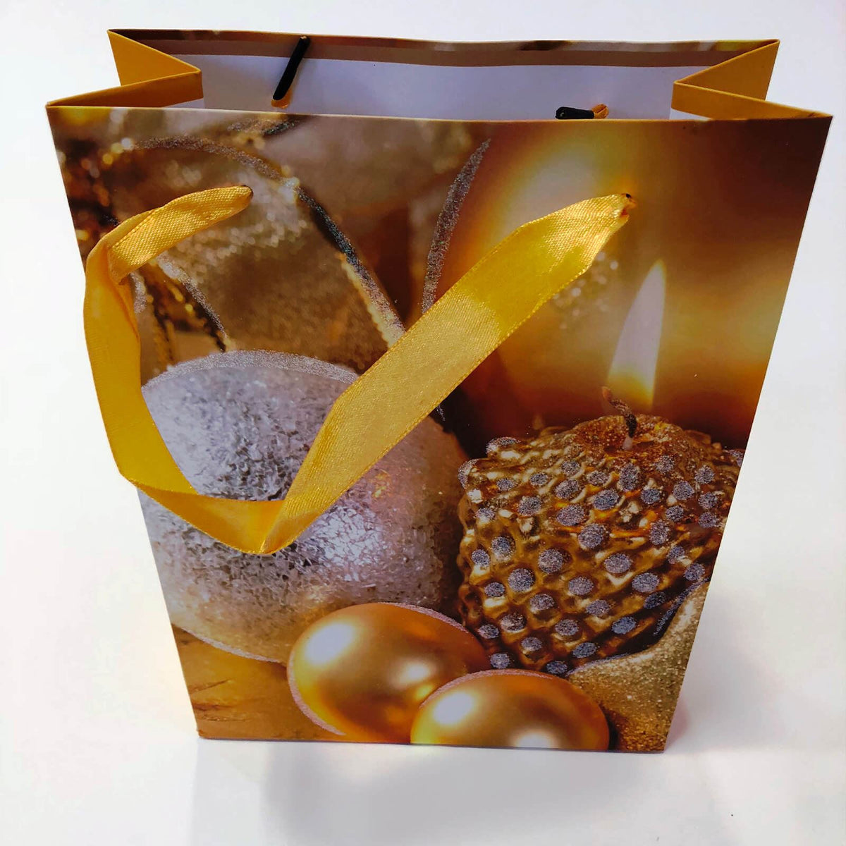 Christmas Gift Candle Yellow Bags