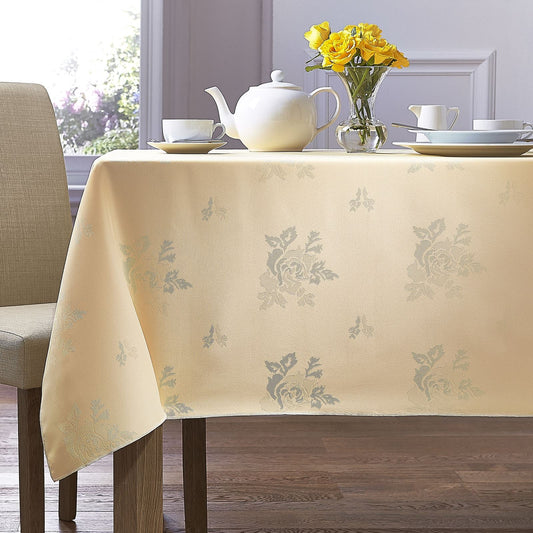 Cezanne Lemon Rose Tablecloths