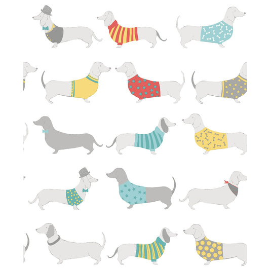 Silly Sausage Dogs Multi Wallpaper
