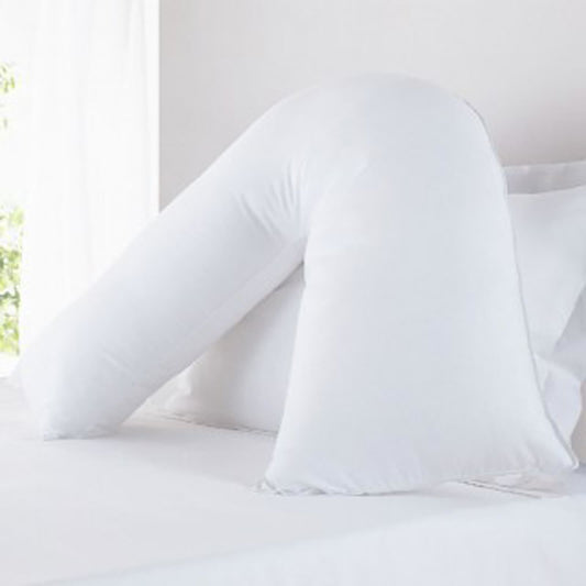 Non Allergenic Hollowfibre V Shaped Pillow