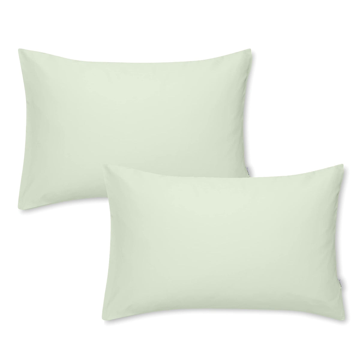 400TC Cotton Sateen Green Housewife Pillowcase Pair