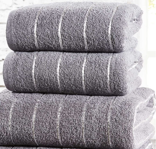 Sandringham Charcoal/Silver Hand Towel