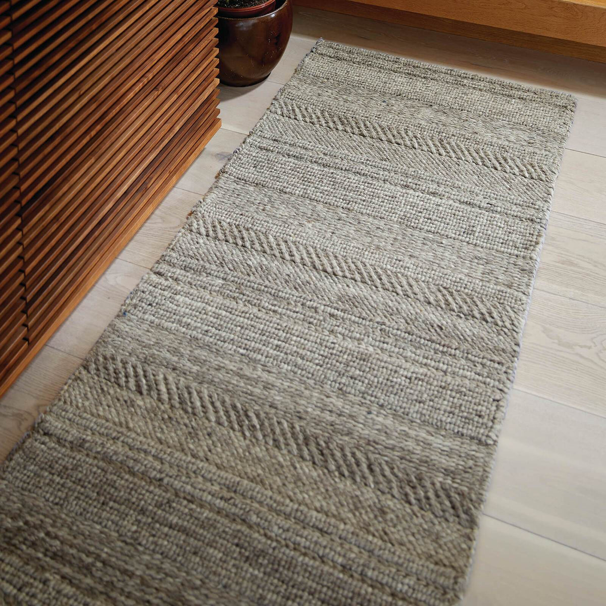 Origins Chunky Knit Natural / Grey Rug