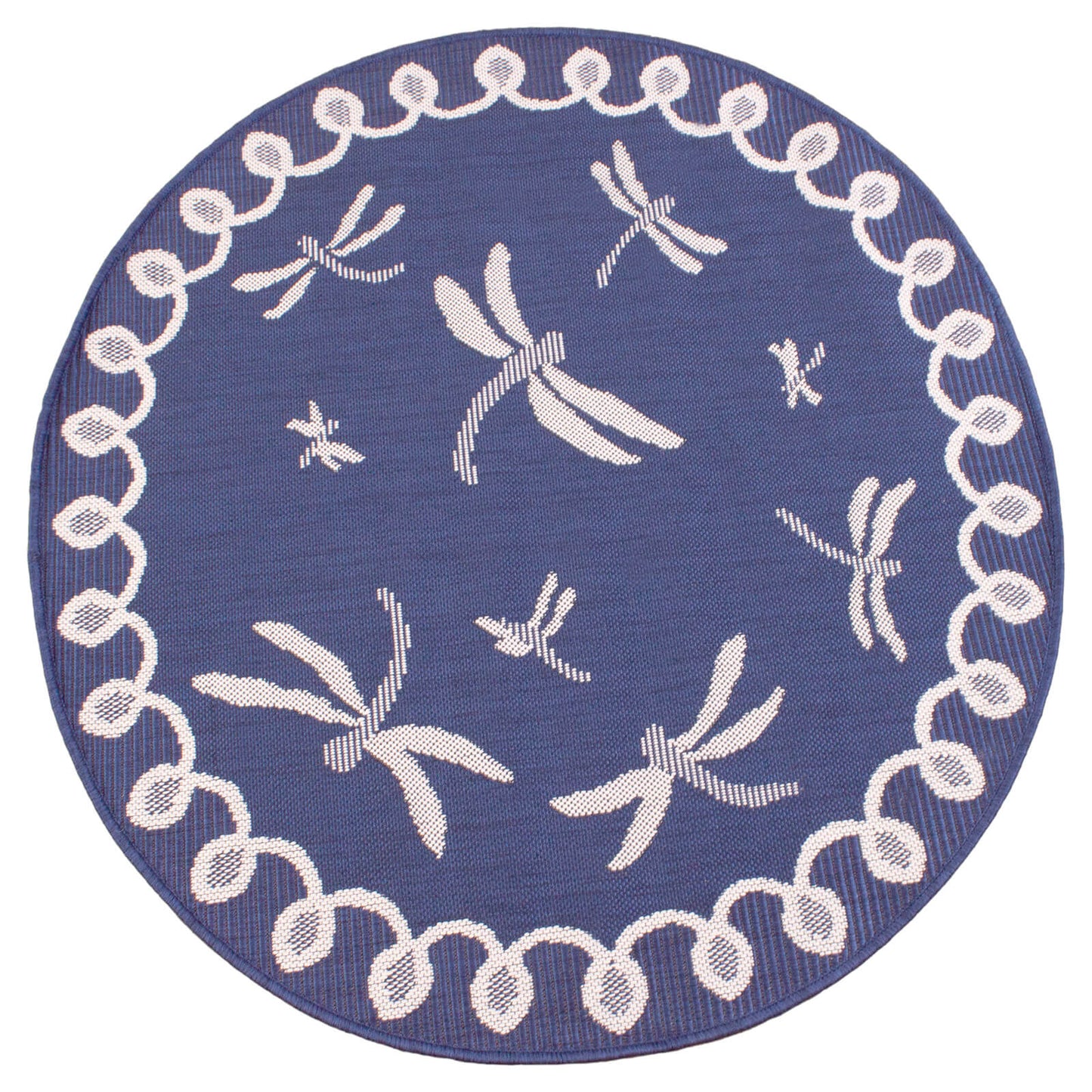Rug Style Terrace Dragonfly Blue Rug
