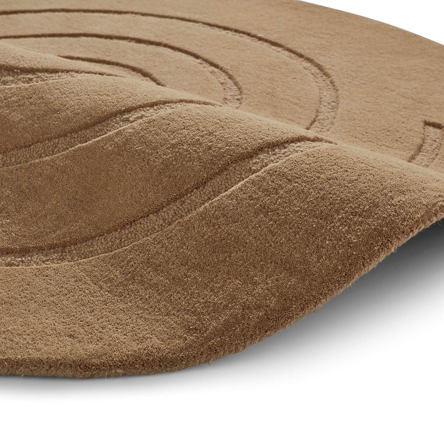 Think Rugs Spiral Gold Rug