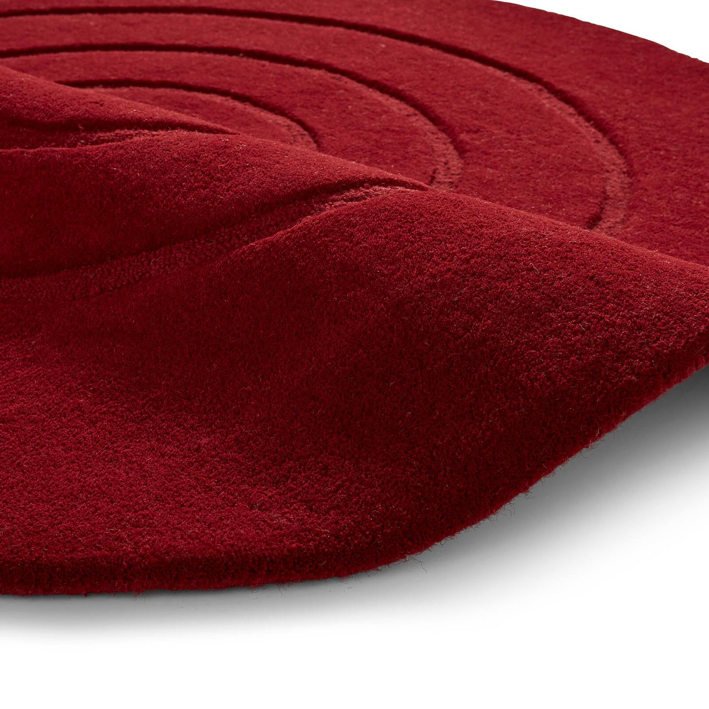 Think Rugs Spiral Red Rug