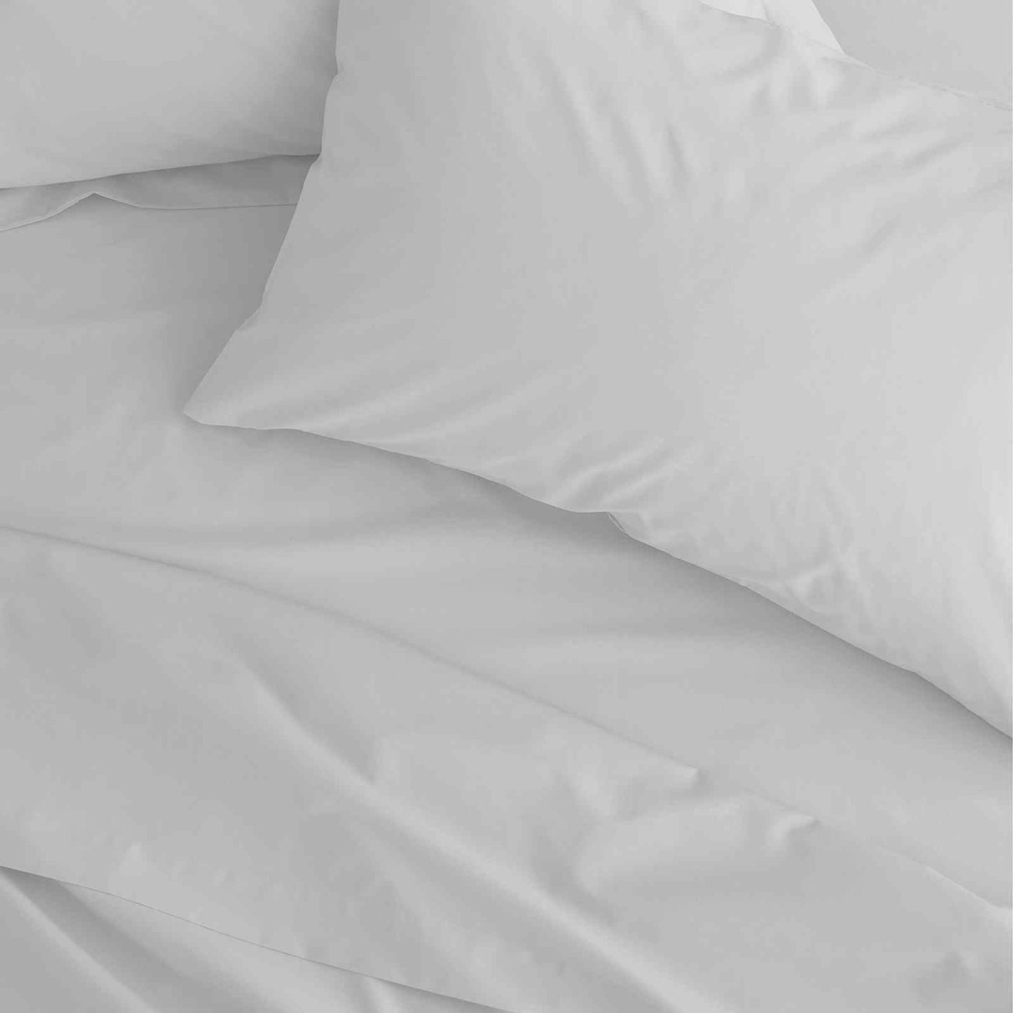 Easy Iron Percale White Fitted Sheet