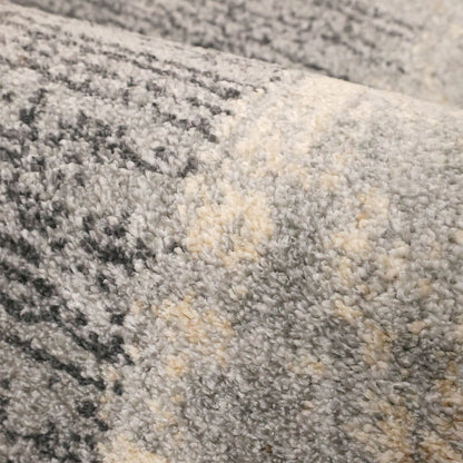 Freya Border Grey Semi Plain Rug