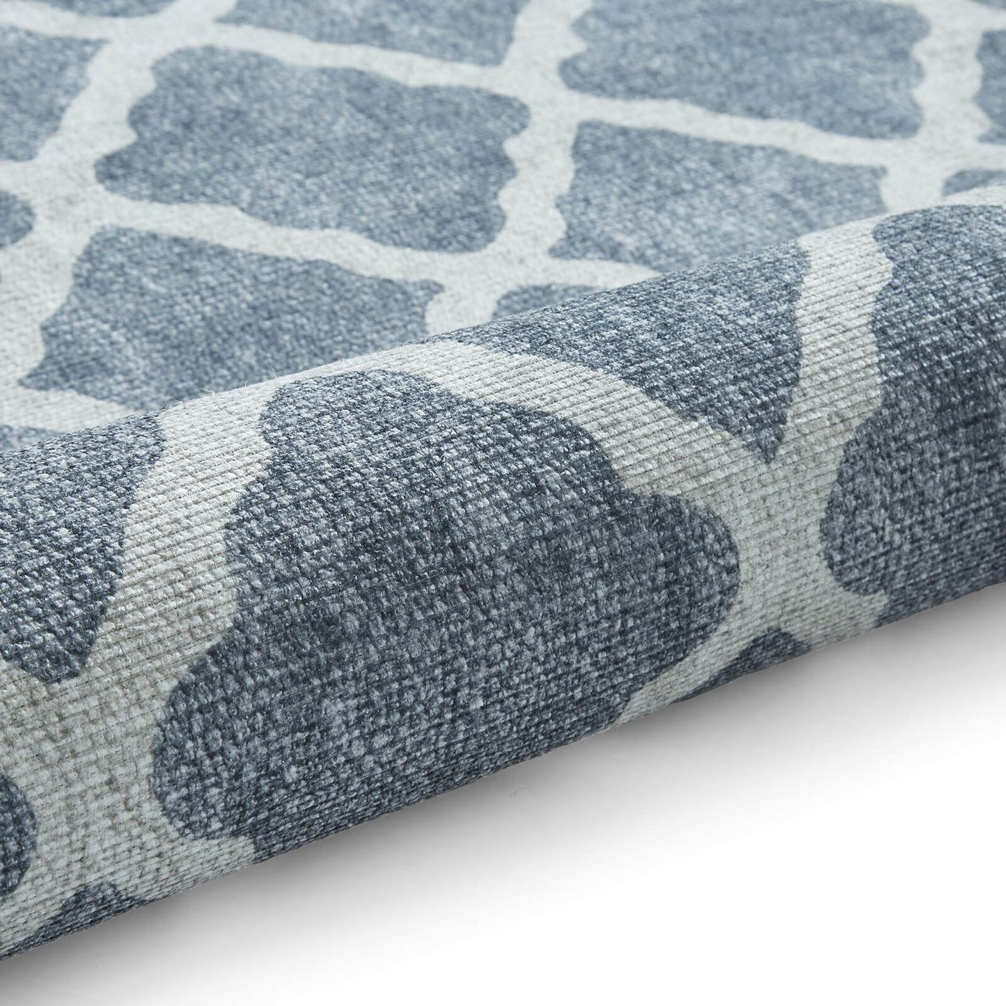 Coral H1063 Grey Modern Washable Rug