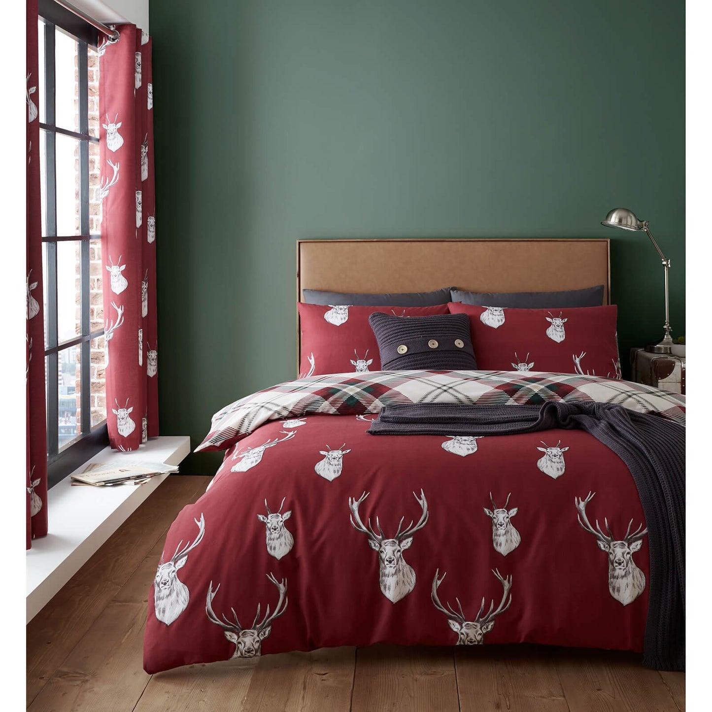 Munro Stag Red Duvet Set