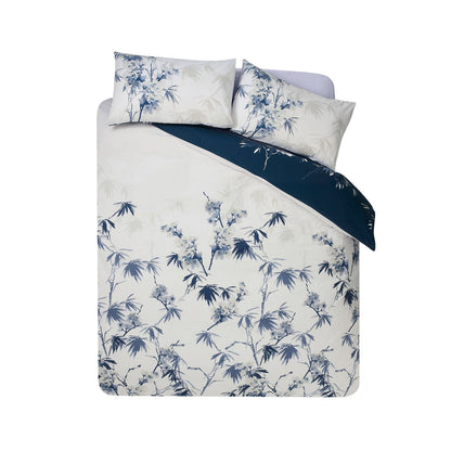 Catherine Lansfield Kyoto Floral Blue Duvet Cover Set