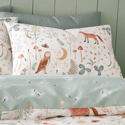 Enchanted Twilight Animals Natural Duvet Cover Set