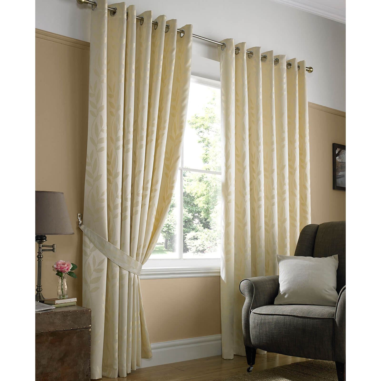 Tivoli Cream Eyelet Curtains