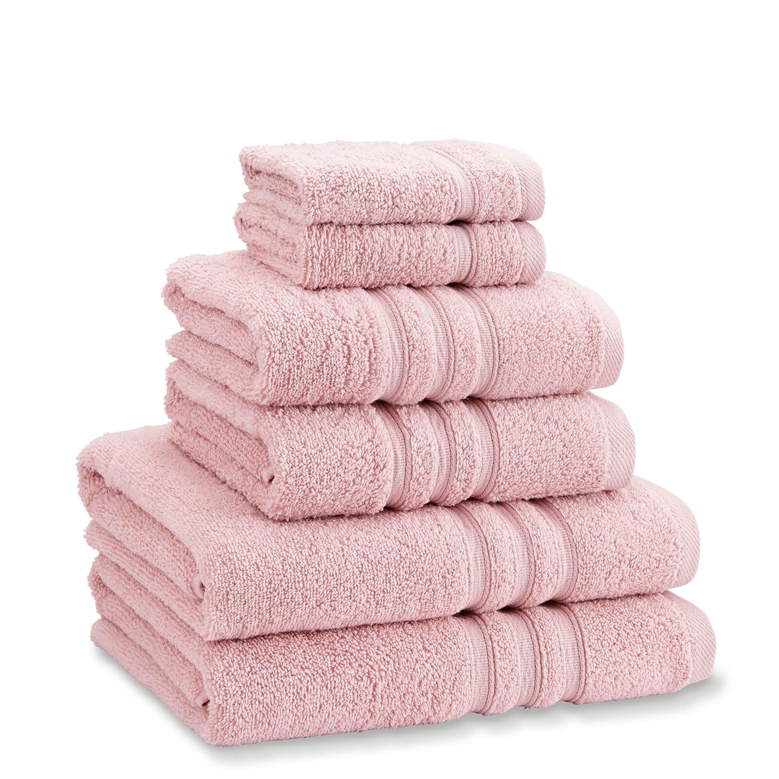 Zero Twist 500gsm Soft & Absorbent Pink Towel Bale