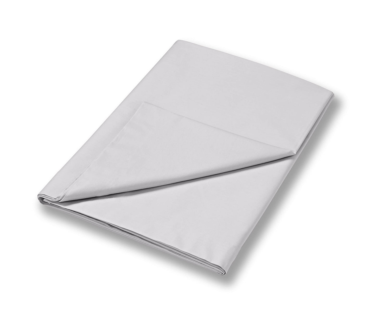 800 TC Cotton Sateen Dove Grey Flat Sheet