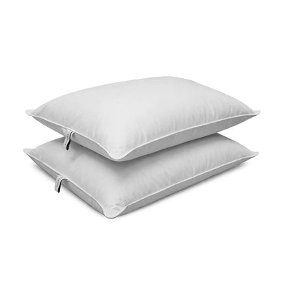 Bianca Fine Linens Luxury Goose Down Pillow Pair White