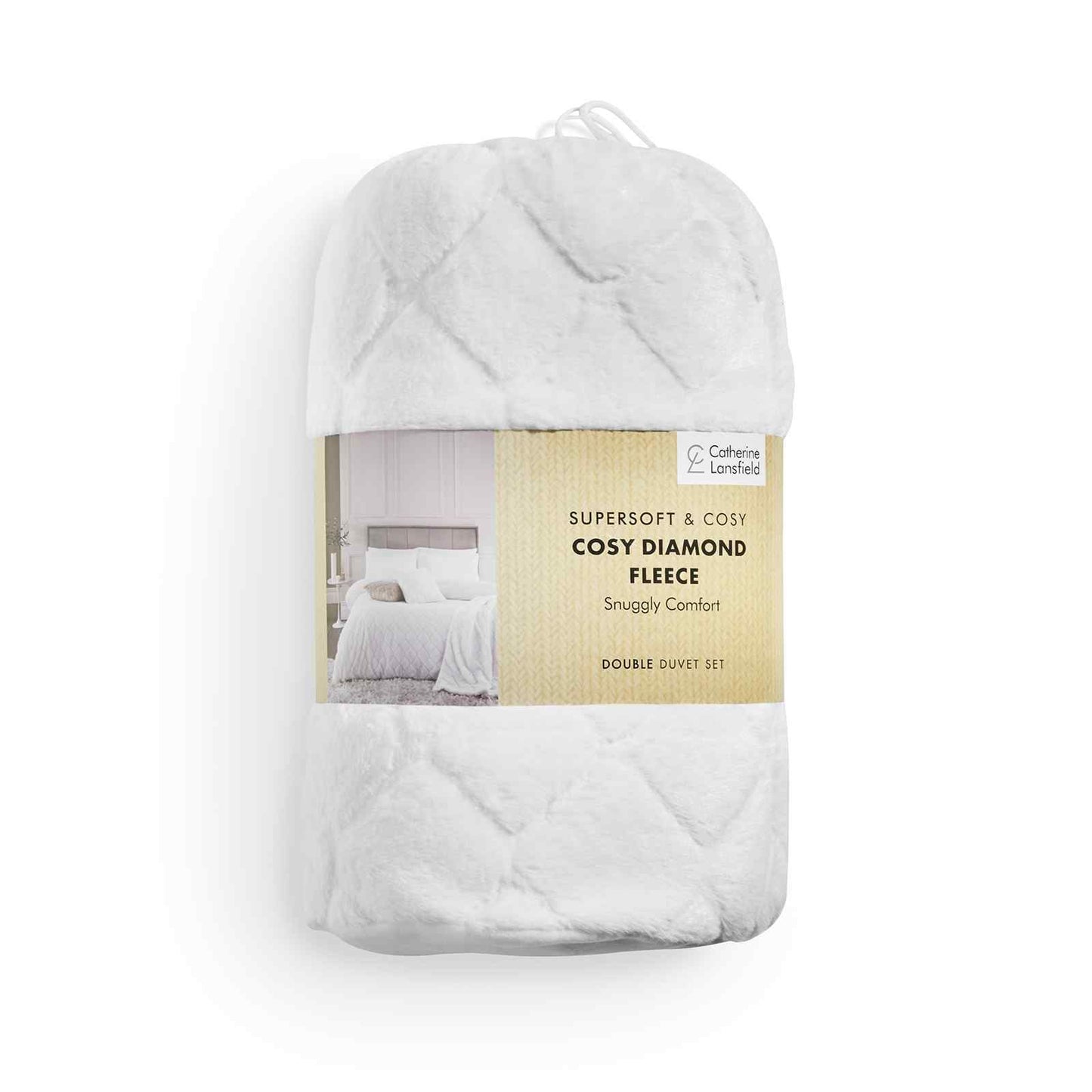 Cosy Diamond White Duvet Set