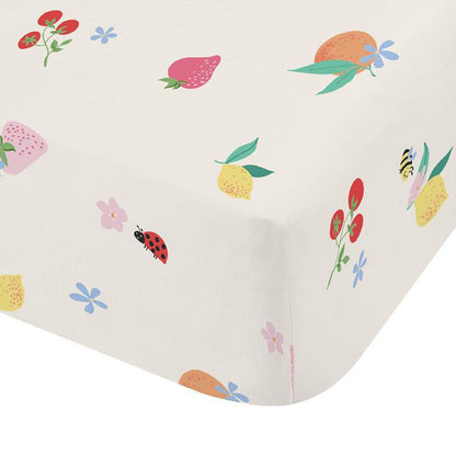 Catherine Lansfield Fruity Friends Bright Fitted Sheet