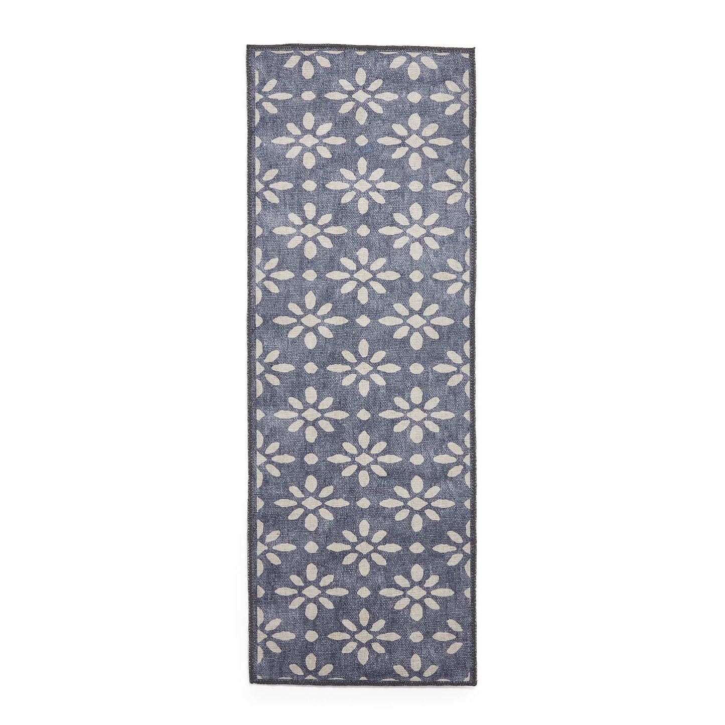 Coral H1062 Blue Modern Washable Rug
