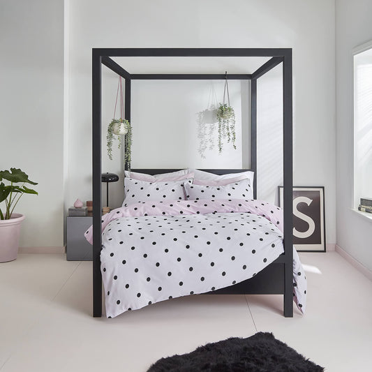 Spot On Polka Black/White Duvet Set