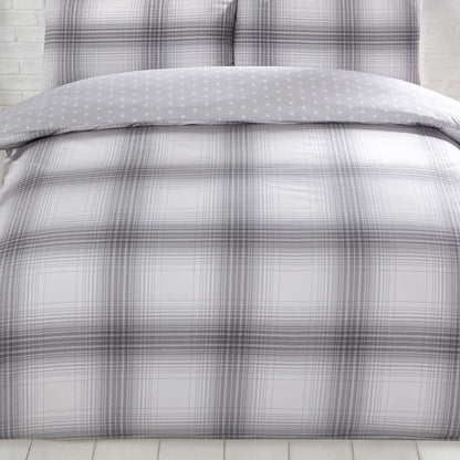 Oakland Check Denim Duvet Set