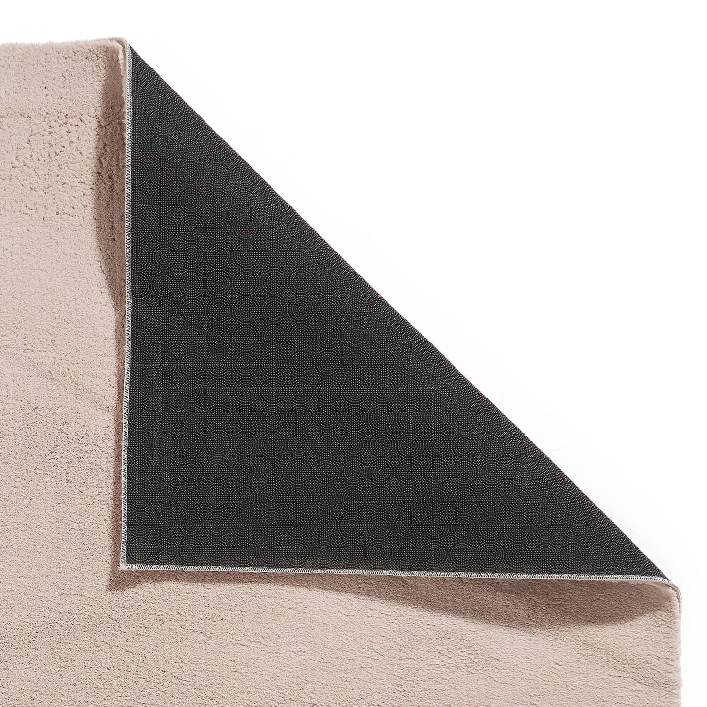 Bay Blush Plain Shaggy Washable Rug