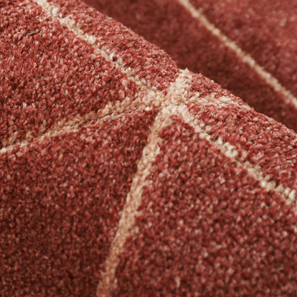 Newport Capleton Red Plain Rug