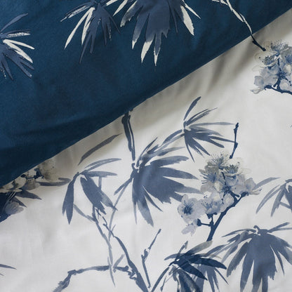 Catherine Lansfield Kyoto Floral Blue Duvet Cover Set