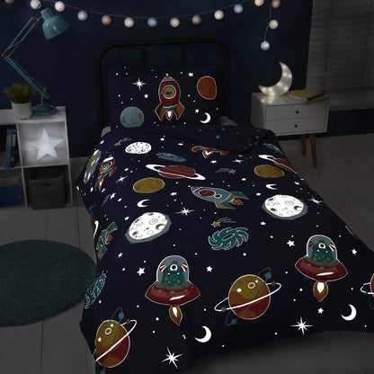 Space & Aliens Multi Duvet Set