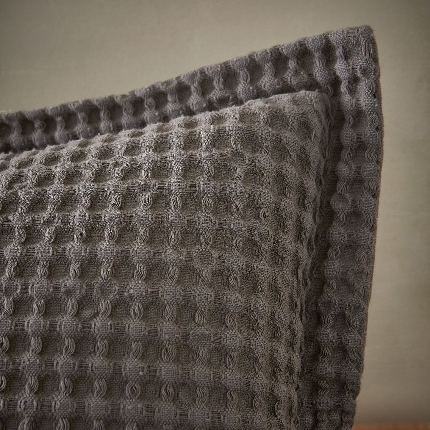 Pineapple Elephant Jaipur Chunky Waffle Grey Cushion - Filled