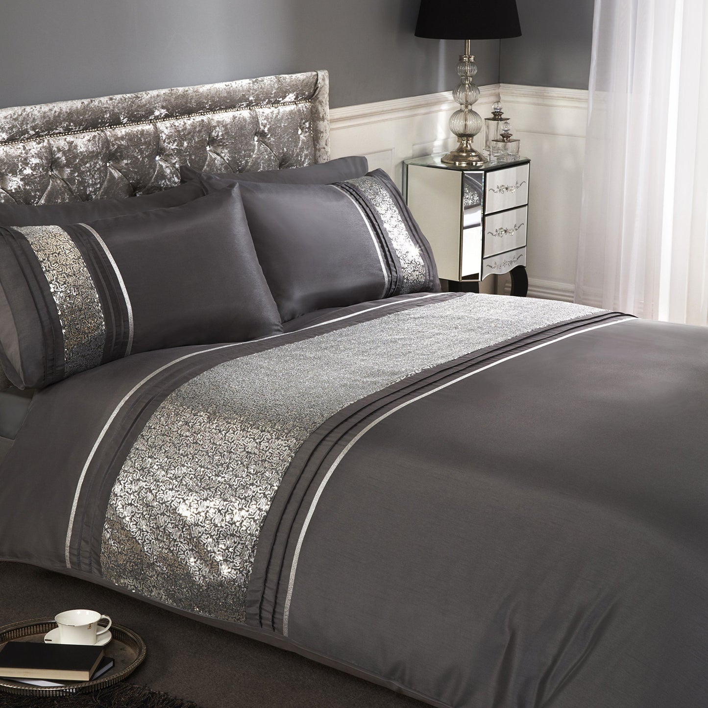 Ritz Silver Duvet Set