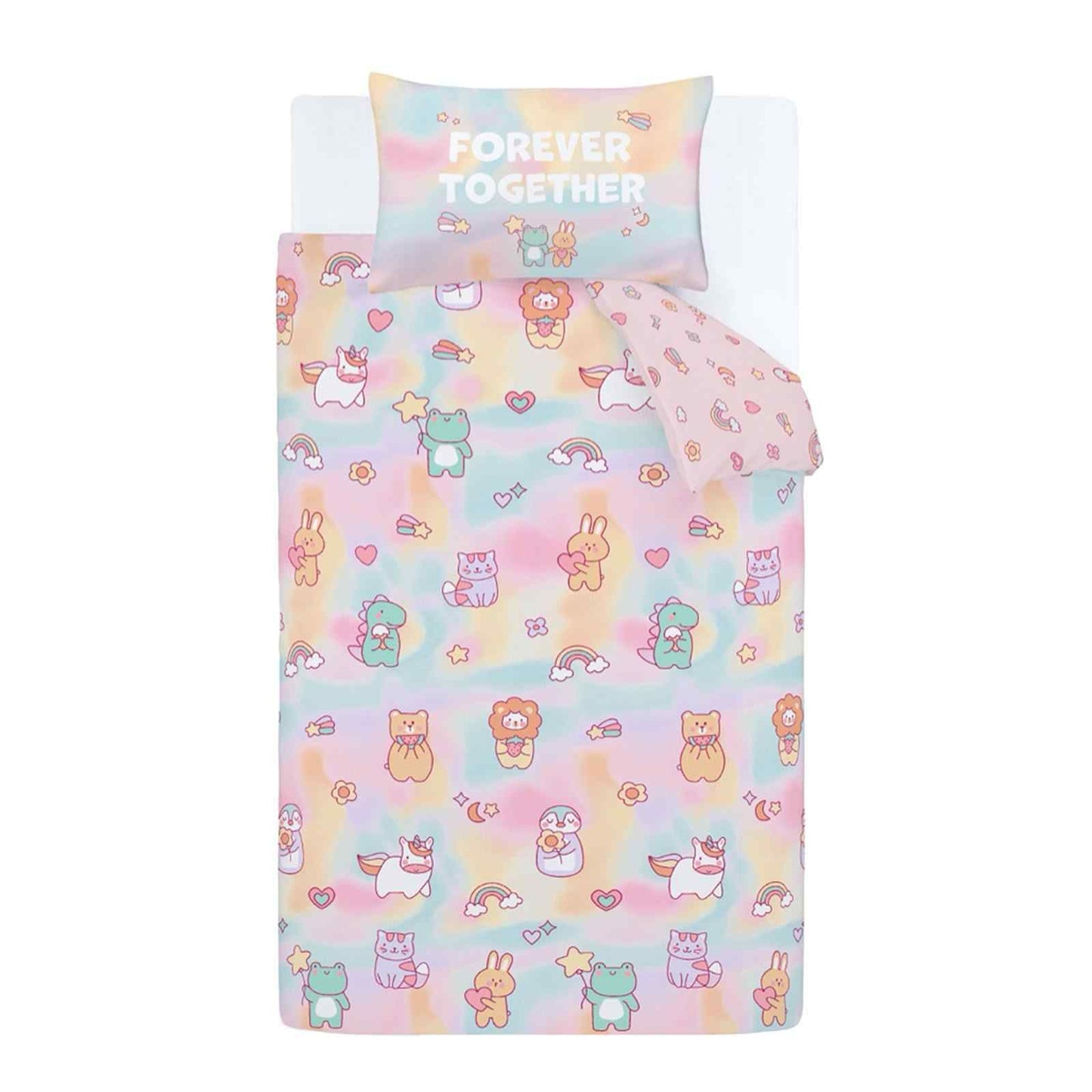 Forever Together Pastel Duvet Cover Set
