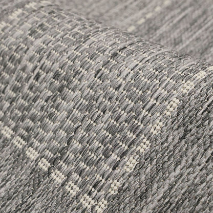 Flatweave Gel Check Latte Rug